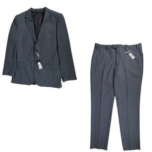 SuitShop 2-Piece Suit Charcoal Gray Stretch Recycled Poly